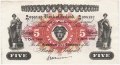 Bank Of Ireland 1 5 And 10 Pounds 5 Pounds,  1.10.1958